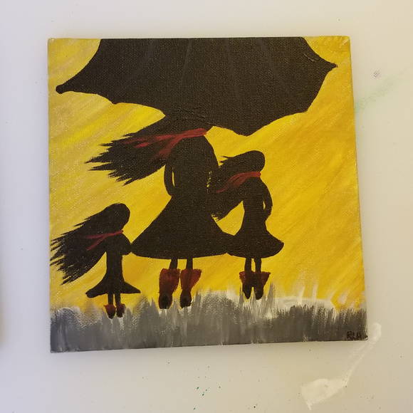 Painting Mommy Me Sister Makes 3 - Picture 1 of 8